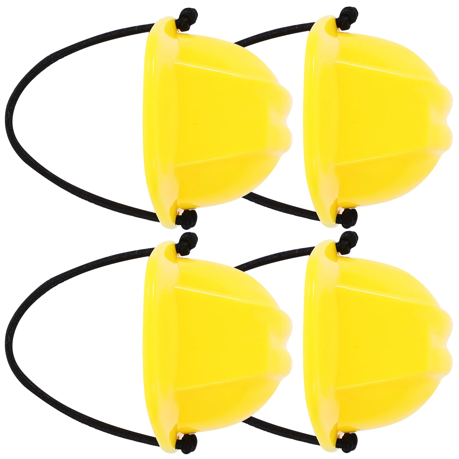 4 Pcs Mini Construction Hat Miniature Dolls Helmets Baby Yellow Plastic Safety Child