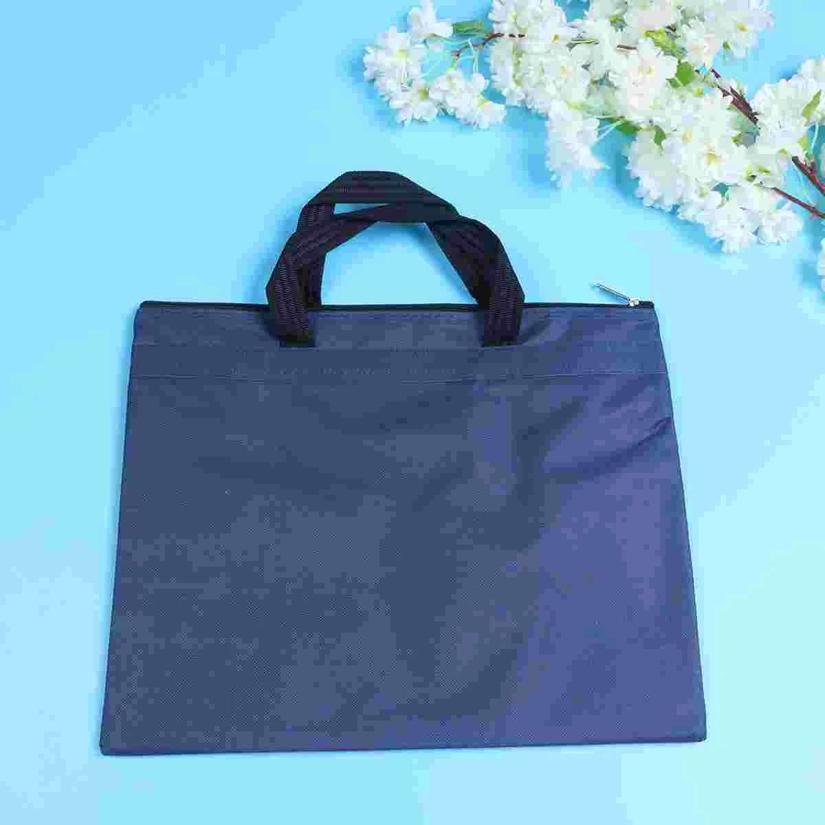 A4 Document Bag Business Storage Case The Tote Briefcase Zipper File Portfolio Organizer Miss Computer