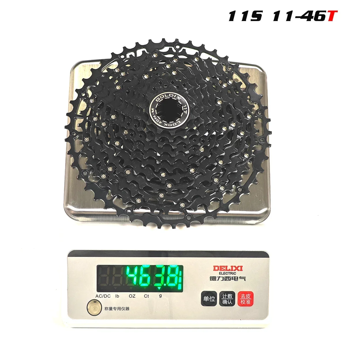 GOLDIX Ultraleichter MTB-Kassettenfreilauf k7 9/10/11/12/13 Geschwindigkeit HG-Struktur Kettenrad Kohlenstoffstahlmaterial für Mountainbike