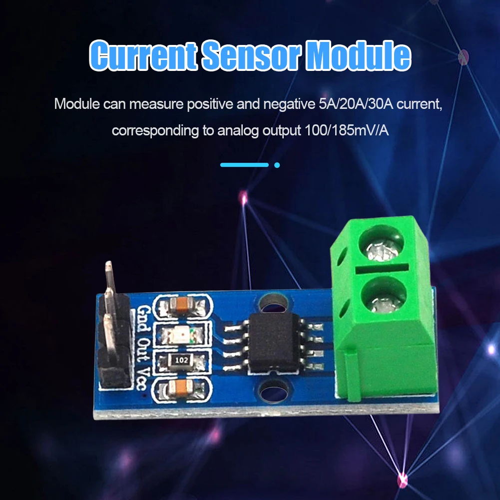 5A/20A/30A Range Current Sensor Board ACS7125A Hall Effect Current Sensor Module