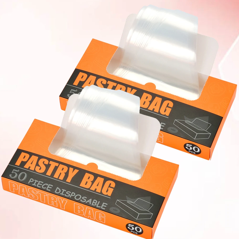 

100 Pcs Pastry Bags Decorating Piping Icing Baking Decoration Tools Frosting Cake