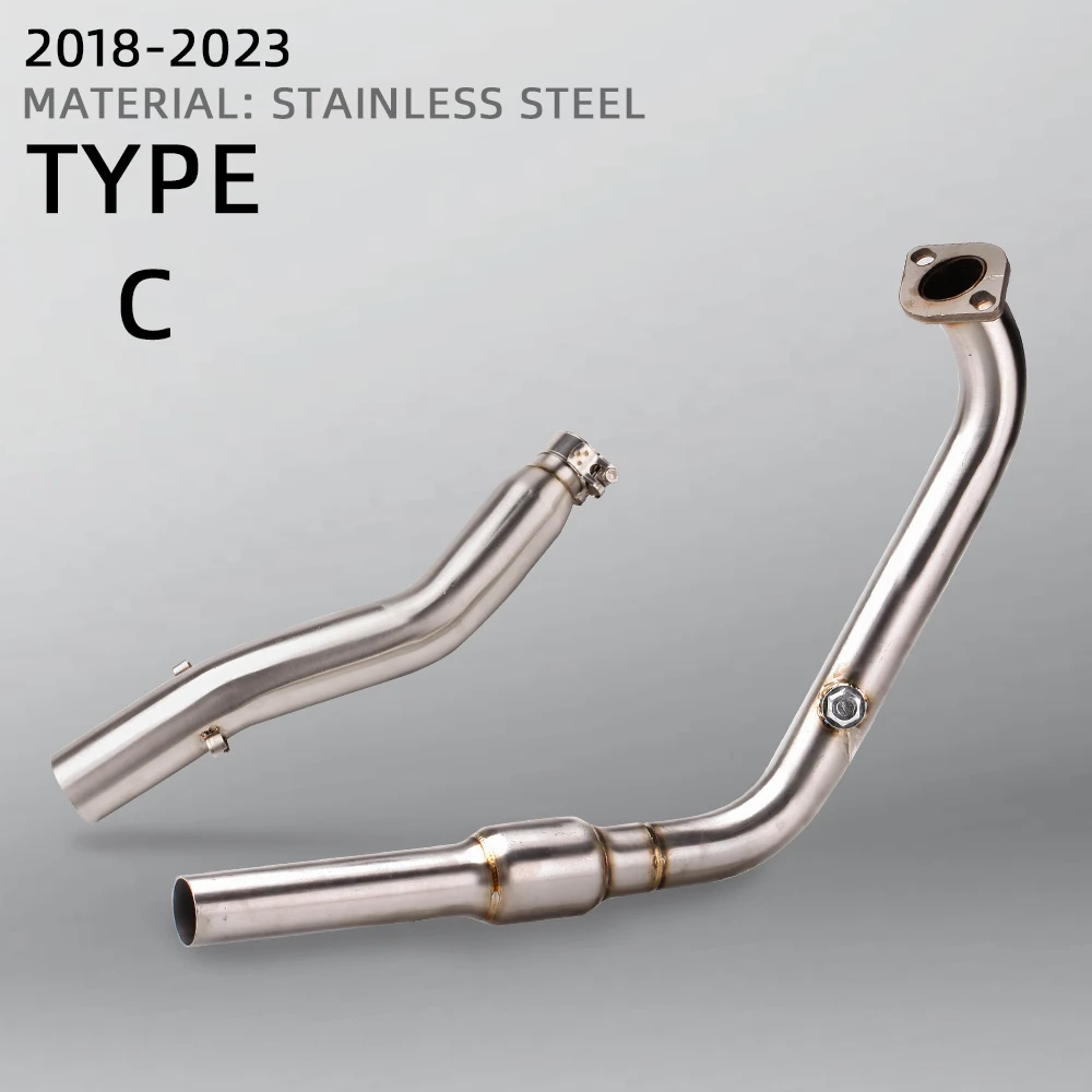 Motorcycle Exhaust Pipe Escape For YZF R15 R125 V3 V4 YZF-R15 MT-15 2018-2023 fits 51MM muffler