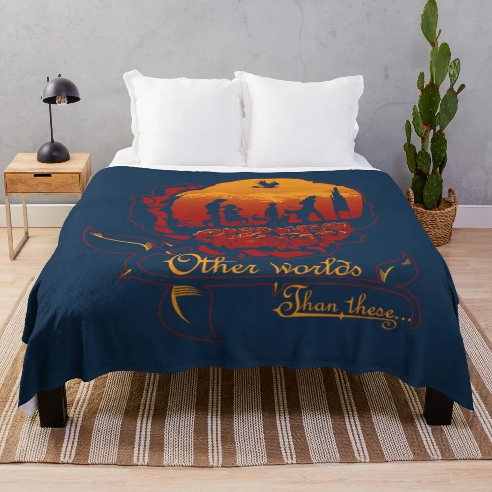 

Dark tower - other world than these Throw Blanket All Weather Soft Throw Blanket for Sofa