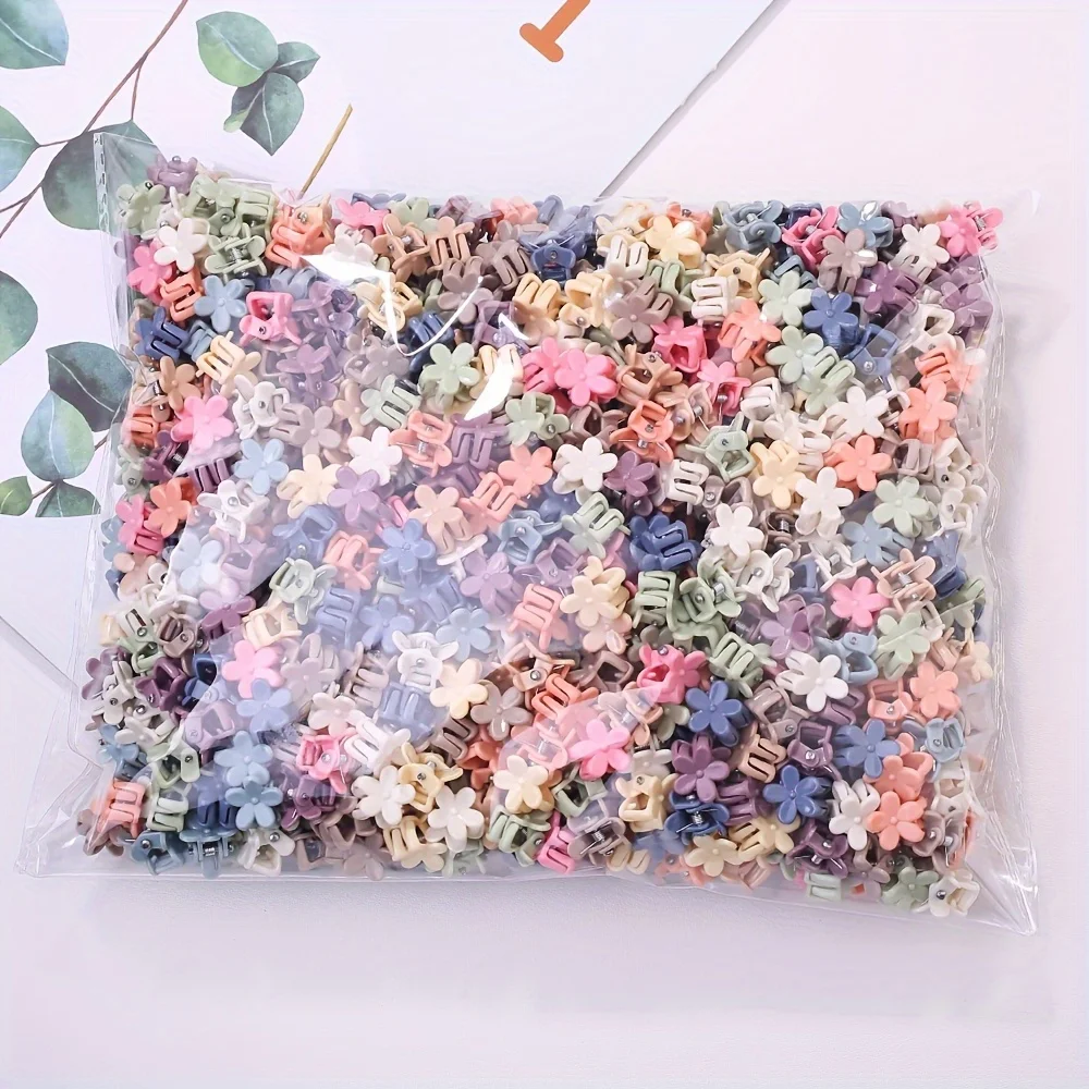 30 قطعة من قابض الشعر اللطيف، قابض شعر صغير صغير للفتيات على شكل زهرة موران، مشبك شعر ملون، إكسسوارات للشعر