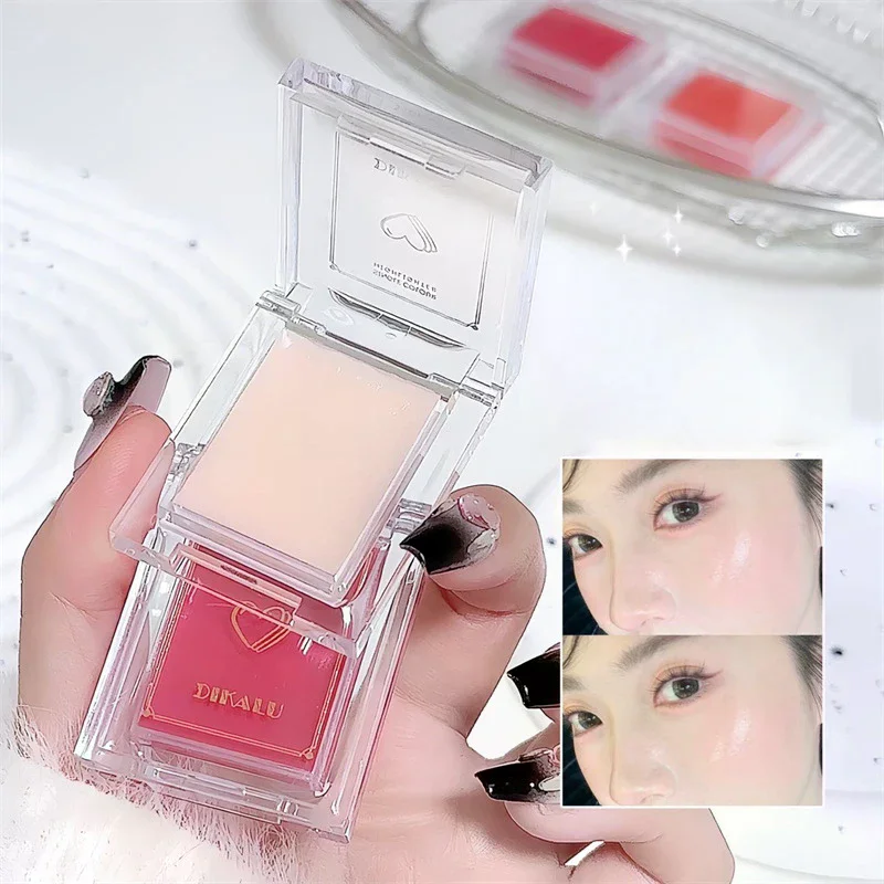 DIKALU ライトブラッシャー クリームミラー ウォータリー保湿グロステクスチャ ハイライター ポータブル多目的拡張フェイシャルメイクアップ
