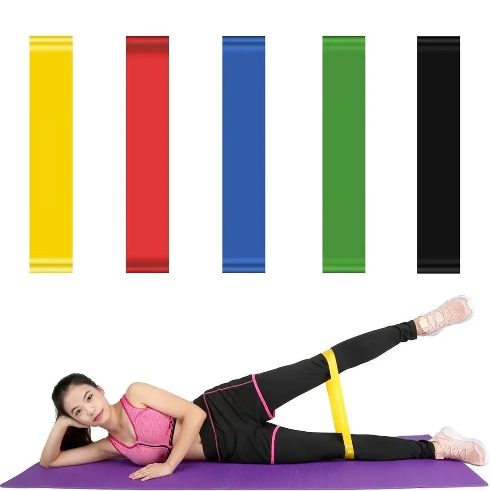 

0.35mm-1.1mm 5 Colors Yoga Resistance Rubber Bands Indoor Outdoor Fitness Equipment Pilates Sport Training Workout Elastic Bands