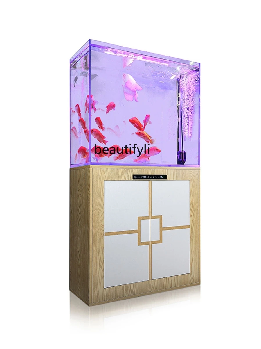 Fish Tank Living Room Floor Home Self-Circulation Ecological Change Water Bottom Filter Creative Intelligence Aquarium