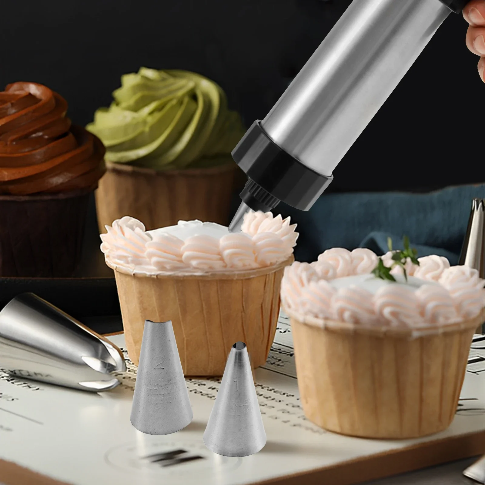 

Машина для изготовления чурро, утолщенный комплект для изготовления чурро из нержавеющей стали, многофункциональный набор пистолетов для приготовления чурро, домашнее печенье чурро