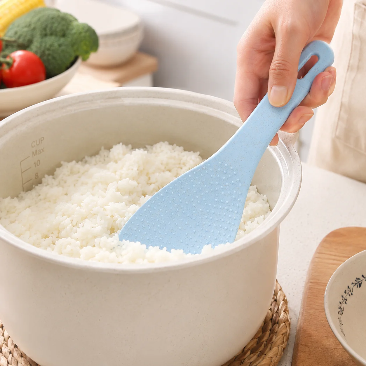 

Wheat Straw Rice Paddle Eco-Friendly Non-Stick Scoop