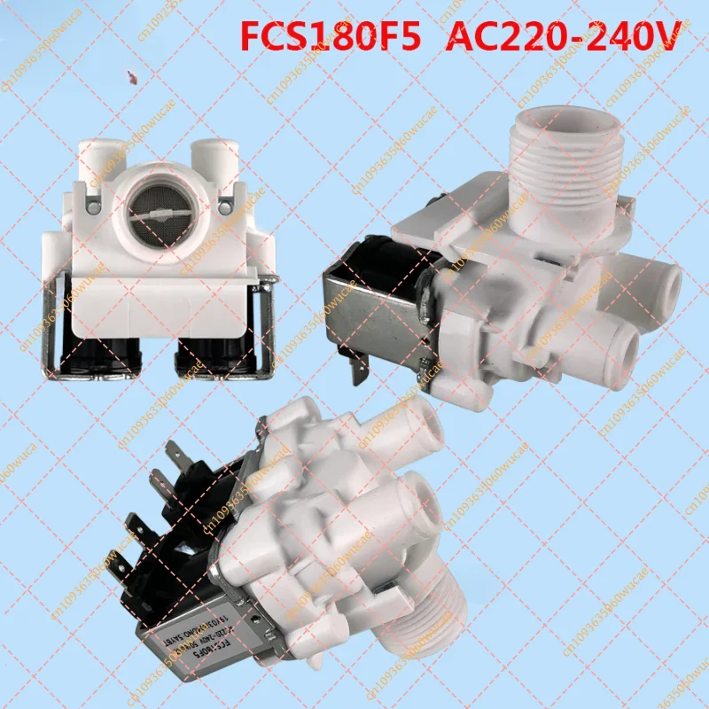FCS180F5 Water Inlet Valve for Toshiba Washing Machine - AC220V Dual Inlet Solenoid Valve Replacement