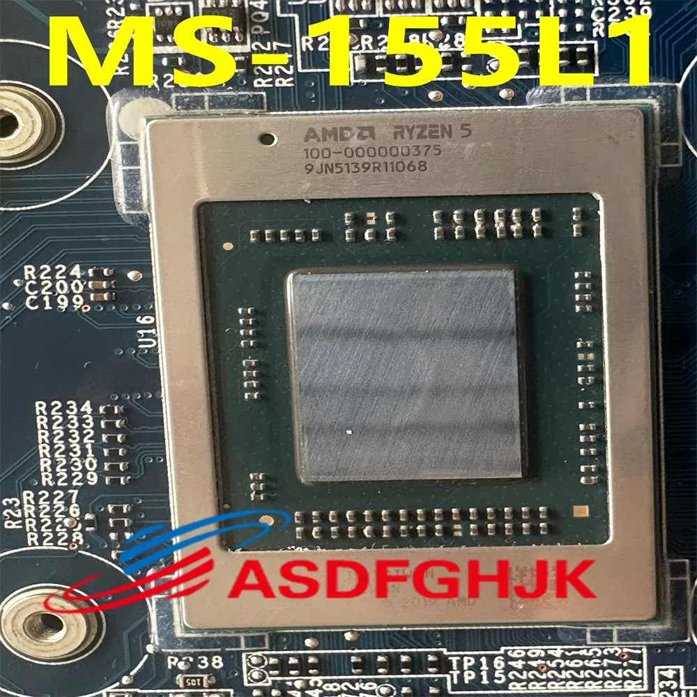 Ms-155l1 motherboard Laptop UNTUK msi moderno 15 a5m ms-155l ver 2.0 r5-5500u100-000000375, teste e enviado