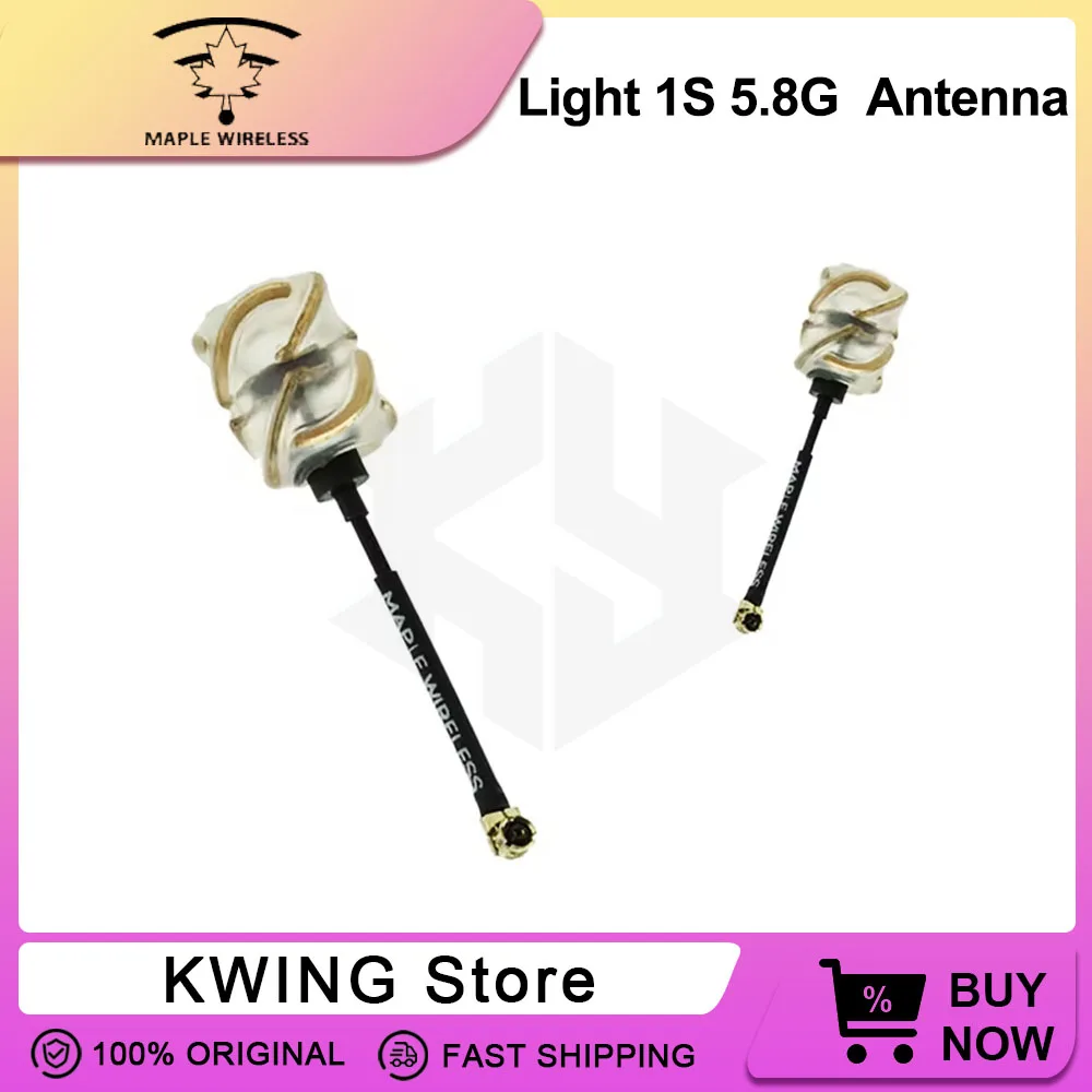 Maple Wireless Light 1S 5.8G Antenna 1.15g lightweight 2dBi RHCP IPEX Antenna for Acrobee Mobula7 1S FPV Tinywhoop Drone