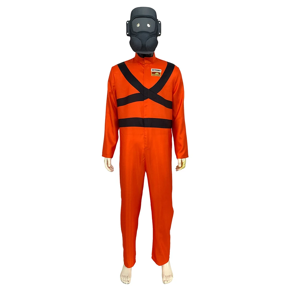 Lethal Cos Company Cosplay Traje para Crianças e Adultos, Game Players, Macacão Fantasia, Máscara, Roupas de Halloween, Carnival Party Suit, Homens, Meninos