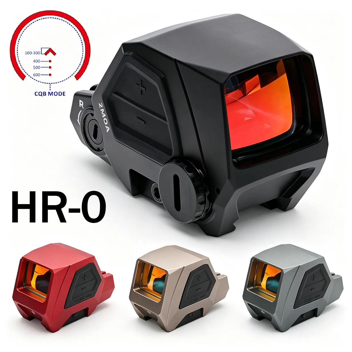 HR-O Red Dot Sight 3 MOA Holographic Optics Rifle Scope Adjustable Brightness Hunting Scope Airsoft Sight for 20mm Rail Mount