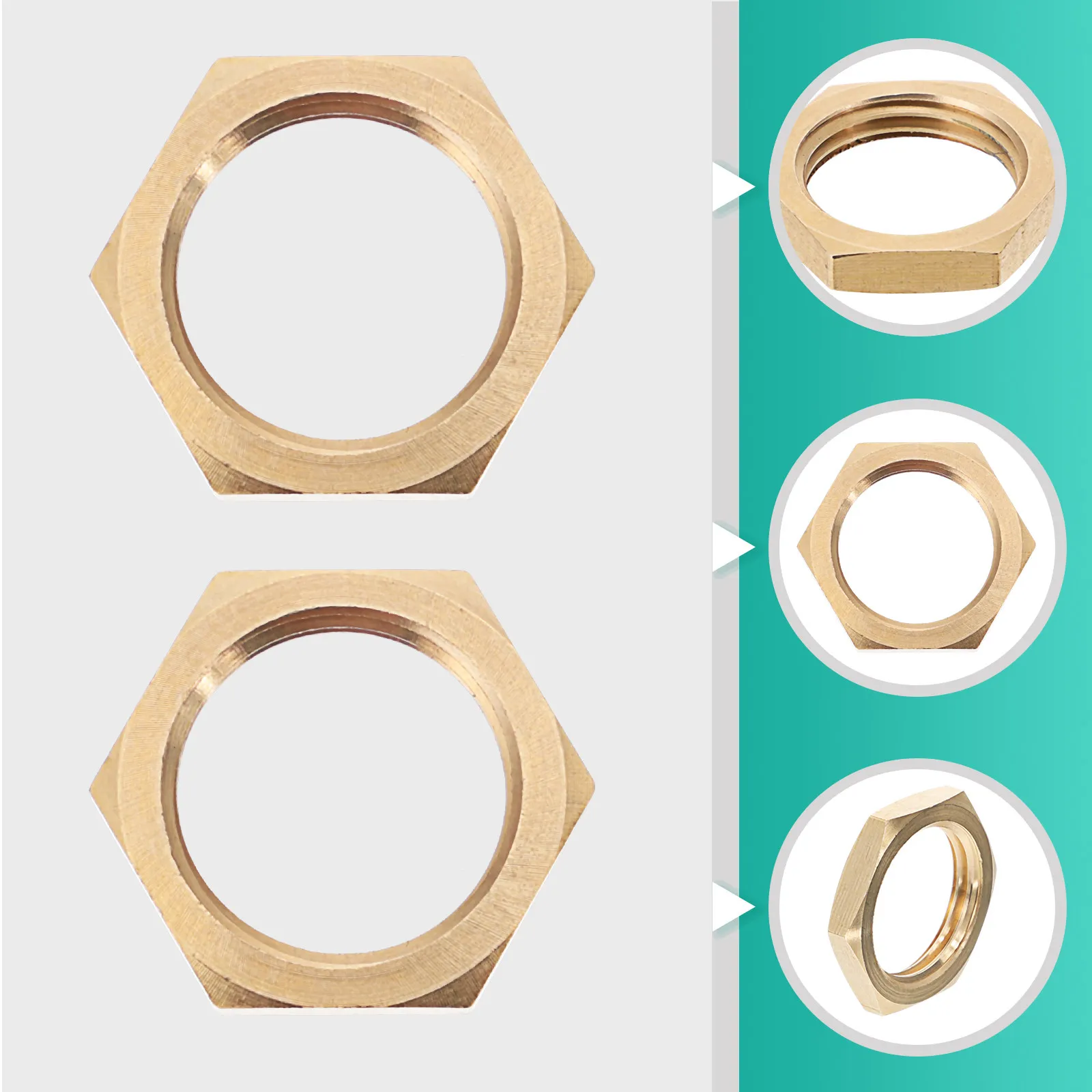 

8 шт. латунных фиксирующих гаек с внутренней резьбой 1/2 дюйма для водопроводных труб, систем кондиционирования воздуха, садовых и ирригационных труб