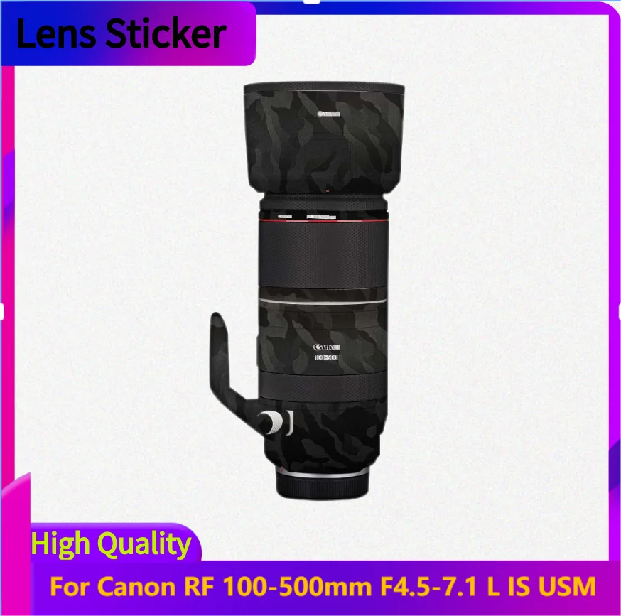 For Canon RF 100-500mm F4.5-7.1 L IS USM Lens Sticker Protective Skin Decal Film Anti-Scratch Protector Coat RF100-500