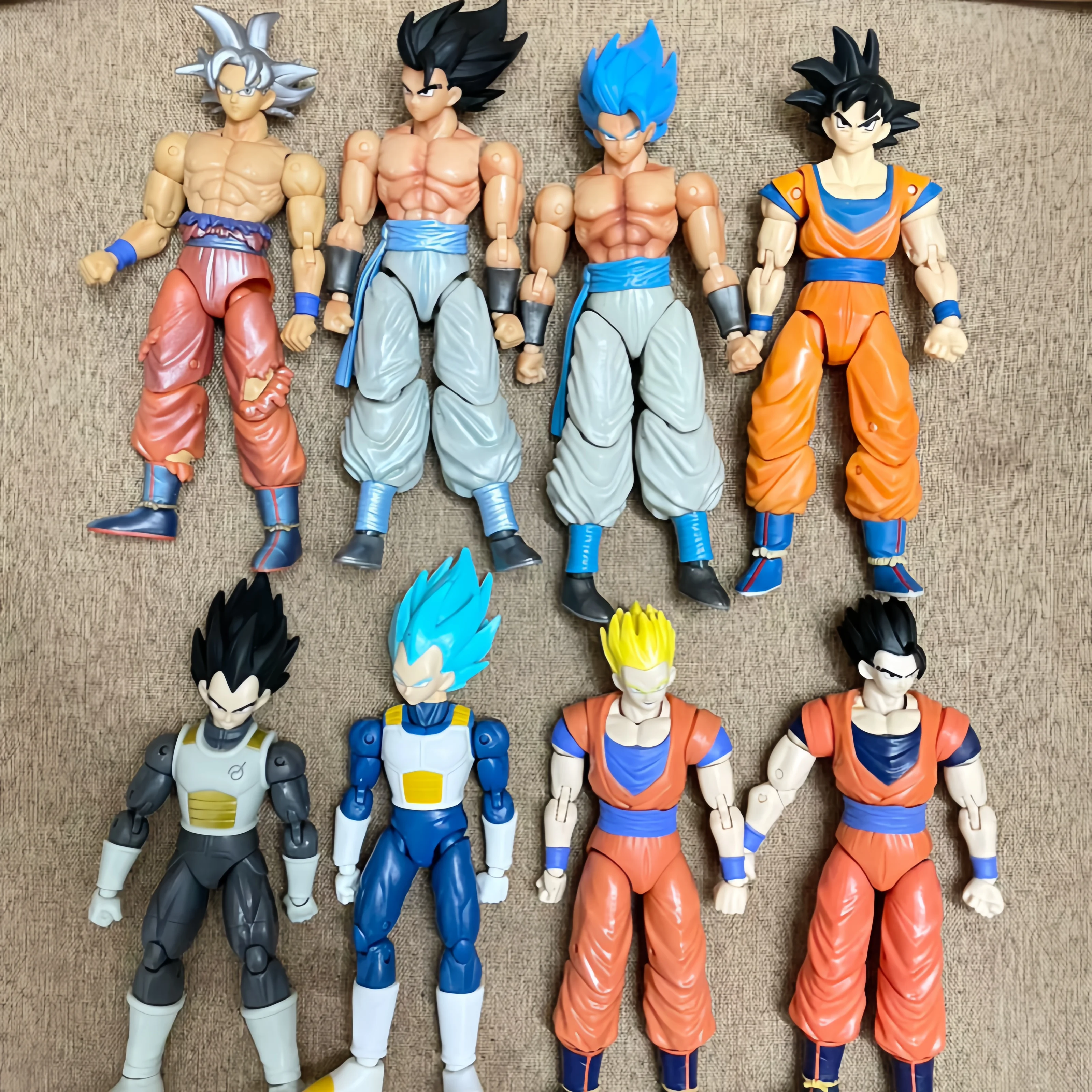 In Stock Bandai Bulk Cargo 6 Inch Dragon Ball Super Broglie Wukong Vegeta Sharub Ophelisa Movable Ornament Model Gifts No Box