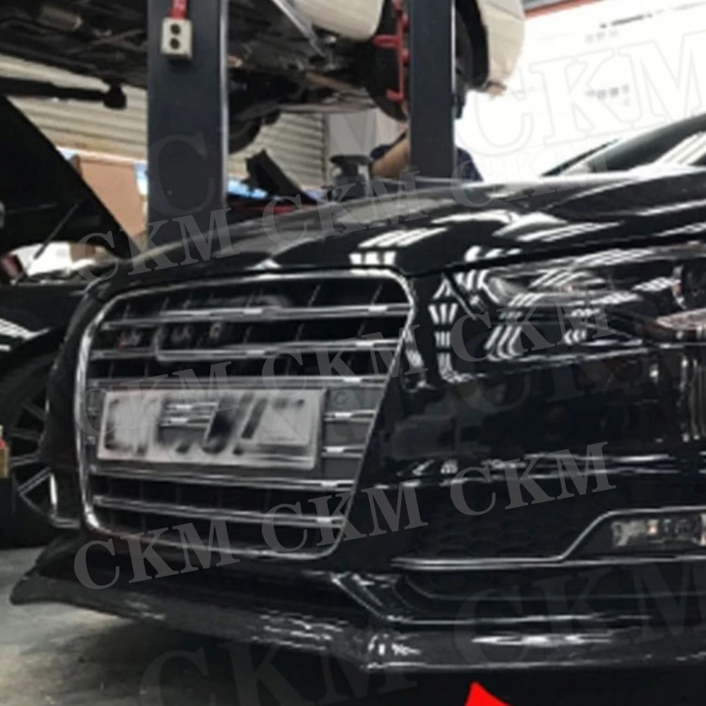 Für Audi A5 S5 Limousine 4-Türer Coupé 2-Türer 2013-2016 Carbon-Faser Frontstoßstange Lippe Spoiler Frontschaufel Auto-Stoßstange