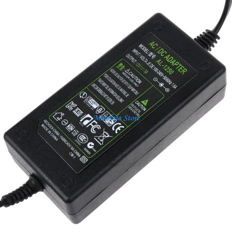 U2JC 12V 5A Power Supply Adapter AC Converter 100-240V to 12 V 5 Amp