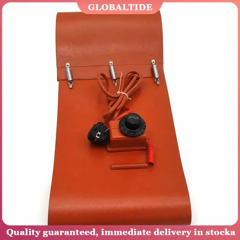 2000W Electric Silicone Heating Belt for Oil Drum 1740x250mm Flexible Rubber Heater Band DIY Industrial Barrel Warmer