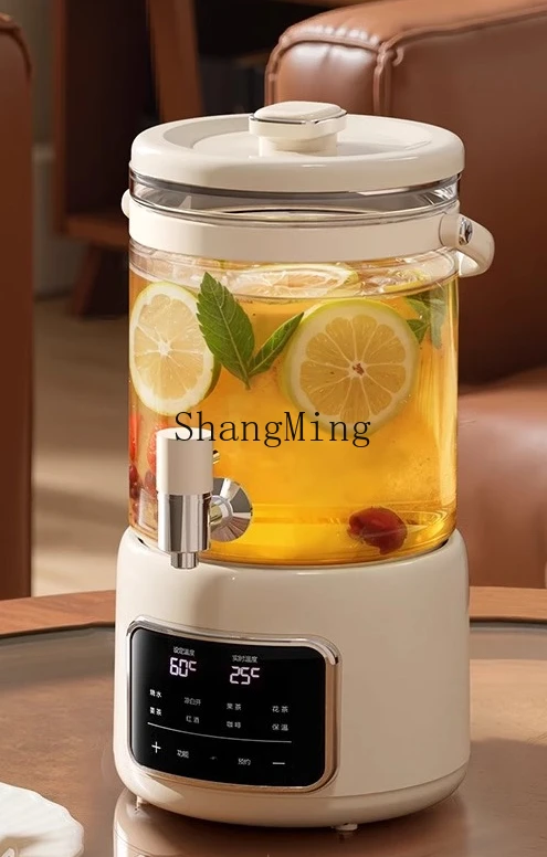 ZYY-Gesundheitstopf mit Wasserhahn, multifunktionales Schmoren und Wärmedämmung, Glas mit großer Kapazität