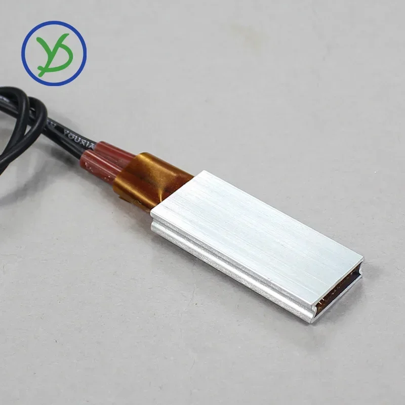 35*15 мм 220 В 60 ° C~250 ° C Керамический нагревательный лист PTC с постоянной температурой и алюминиевым корпусом Нагревательный элемент переменного и постоянного тока PTCYIDU