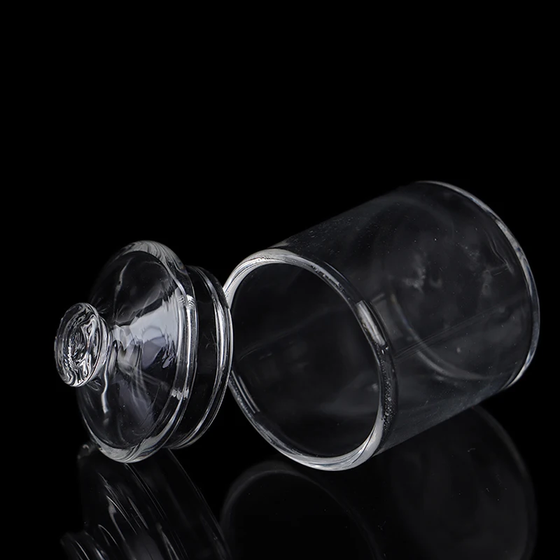 Mini tarro de cristal para dulces, comida de alto borosilicato, accesorios para casa de muñecas, tarros pequeños de vidrio transparente para almacenamiento de cocina