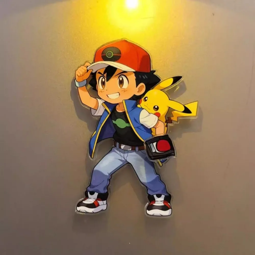 

Pikachu Rotating Refrigerator Sticker Cute High Beauty Creative Decoration Collection Gifts Pokémon Magnetic Sticker Gift Toys