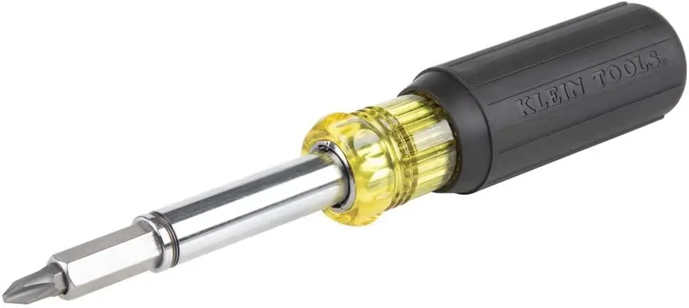 

Magnetic Multi-Bit Screwdriver and Nut Driver, 11-in-1 Tool with 8 Bits, 3 Sizes, Comfort Grip