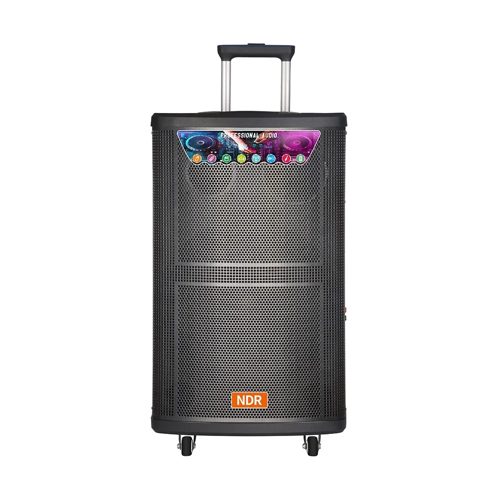 High-Power 15 Inch NDR-515 Square Dance Portable for 5.0 Speaker IPX4 Waterproof RGB LED 5000mAh Battery Outdoor Fitness