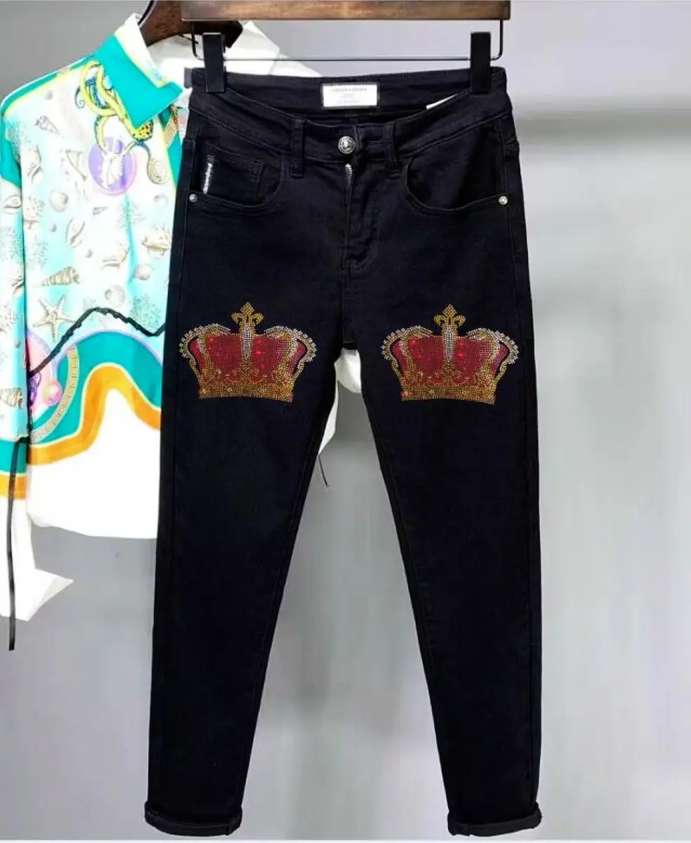 

Mens Street Fashion Men's fashion casual jeans 004