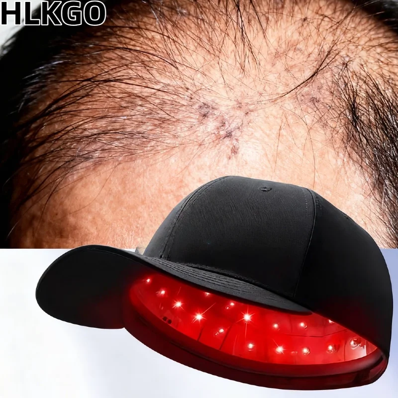 

650 нм терапия красным светом, шапка для роста волос, лазерная шапочка для мужчин и женщин, лечение выпадения волос, быстрый рост, толще