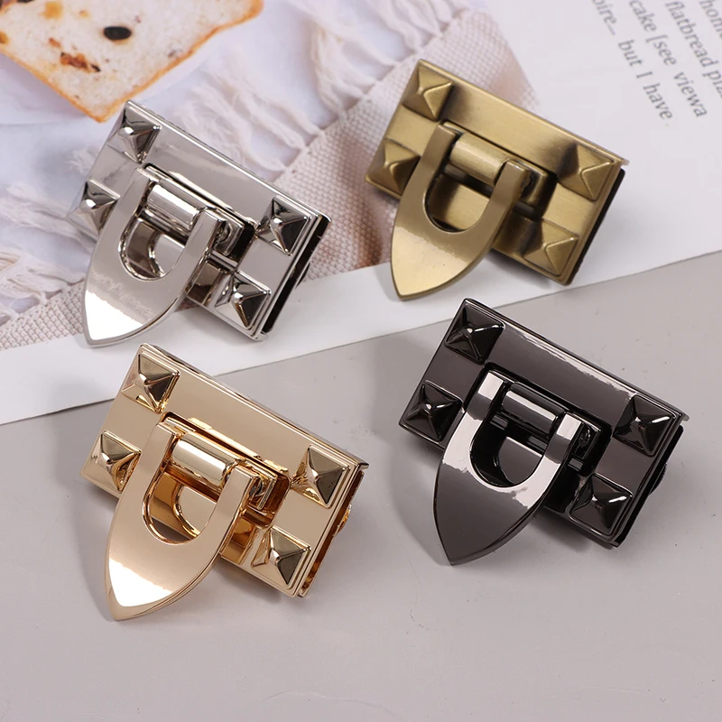 1Pc 4CM Metal Turn Twist Lock Buckles For DIY Women Handbag Bag Purse Hardware Closure Clasp Bags Parts Accessories