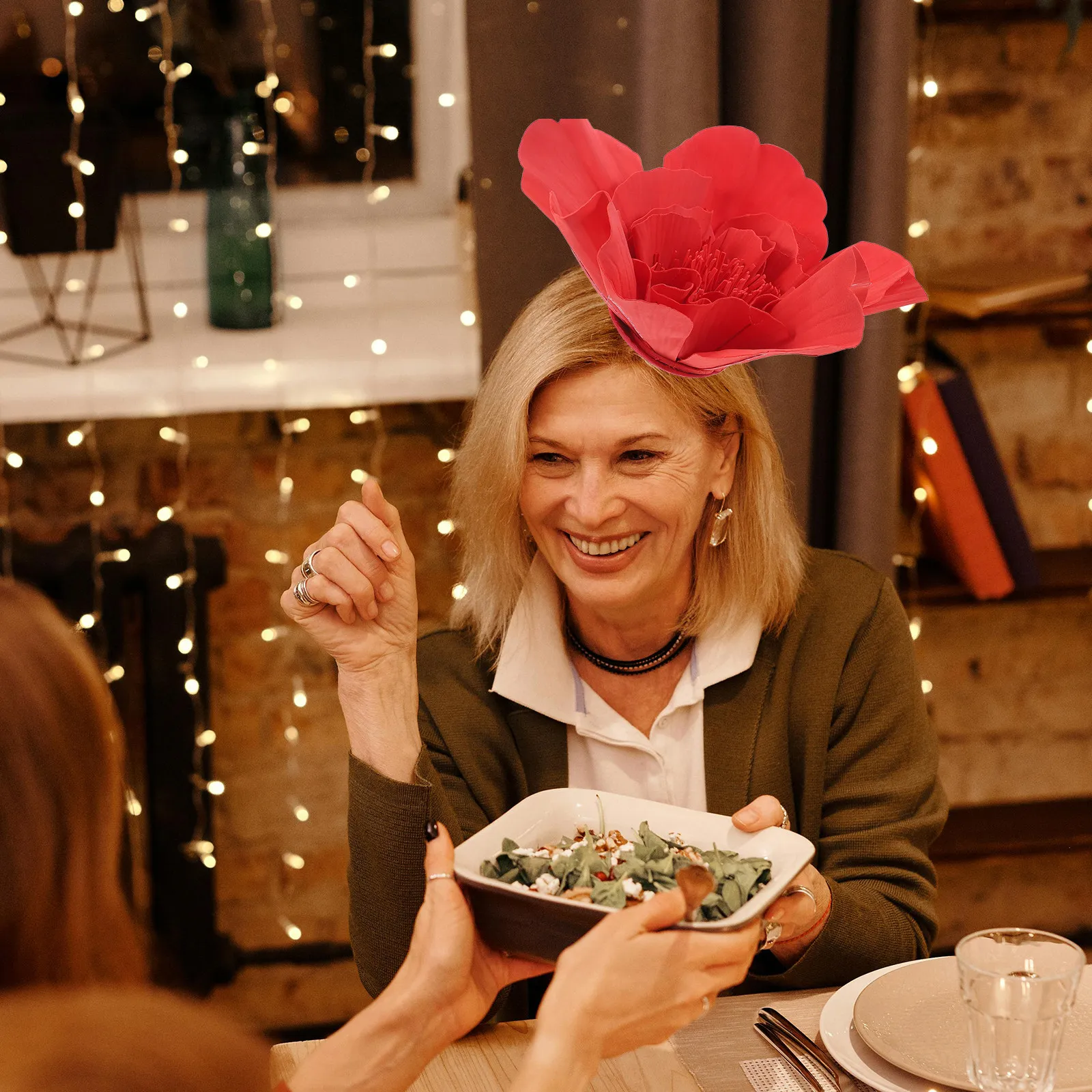 

Flower Fascinator Headband Women Large Floral Headpiece Elegant Tea Party Hat Dance Wedding Banquet Accessory Flower Fascinator