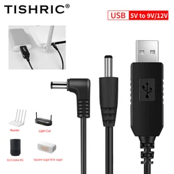 TISHRIC USB DC 5V a 12V 9V Cable de alimentación Convertidor Boost Line Módulo elevador Cable adaptador USB enchufe 2,1x5,5mm