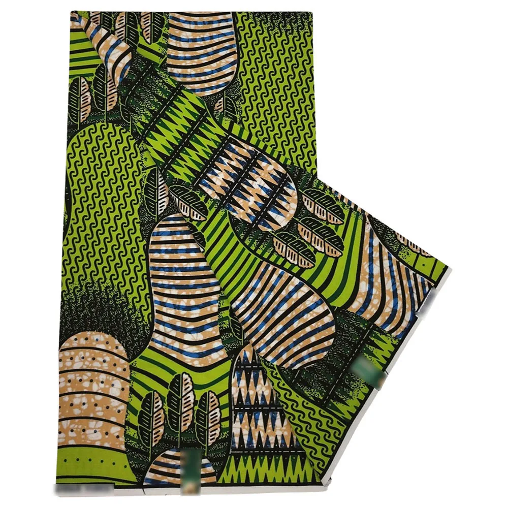 

Hollandais Super Wax Original Africa Fabric Congo 100 Cotton 6 Yards Real Wax Print Cloths For Sewing 10W4