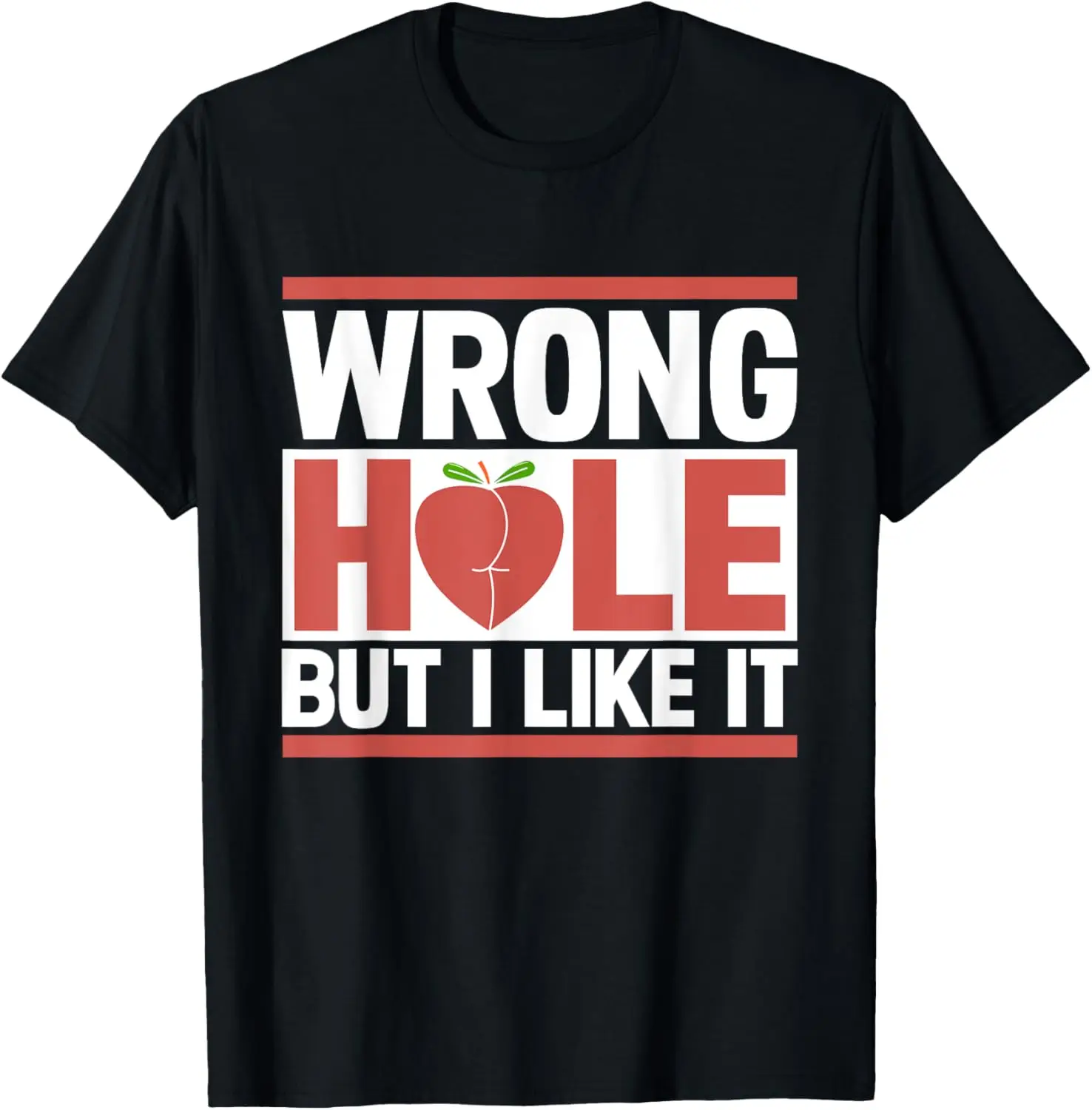 Неправильная дыра, но мне нравится это, футболка с забавными шутками для взрослых Peach Lover