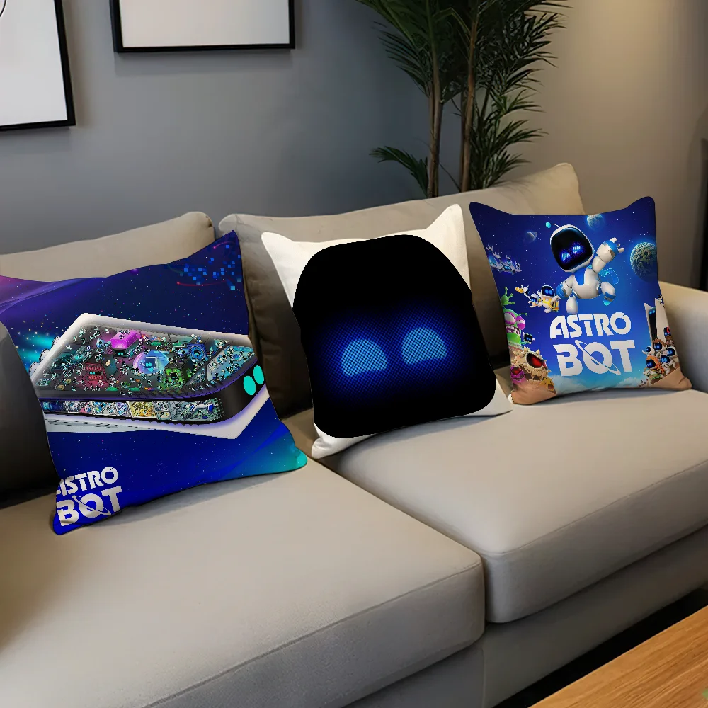 A-Astro Bot Game cushion cover Pillow Case Cushion Room Bedroom Headboard Sofa Living Backrest Car Square