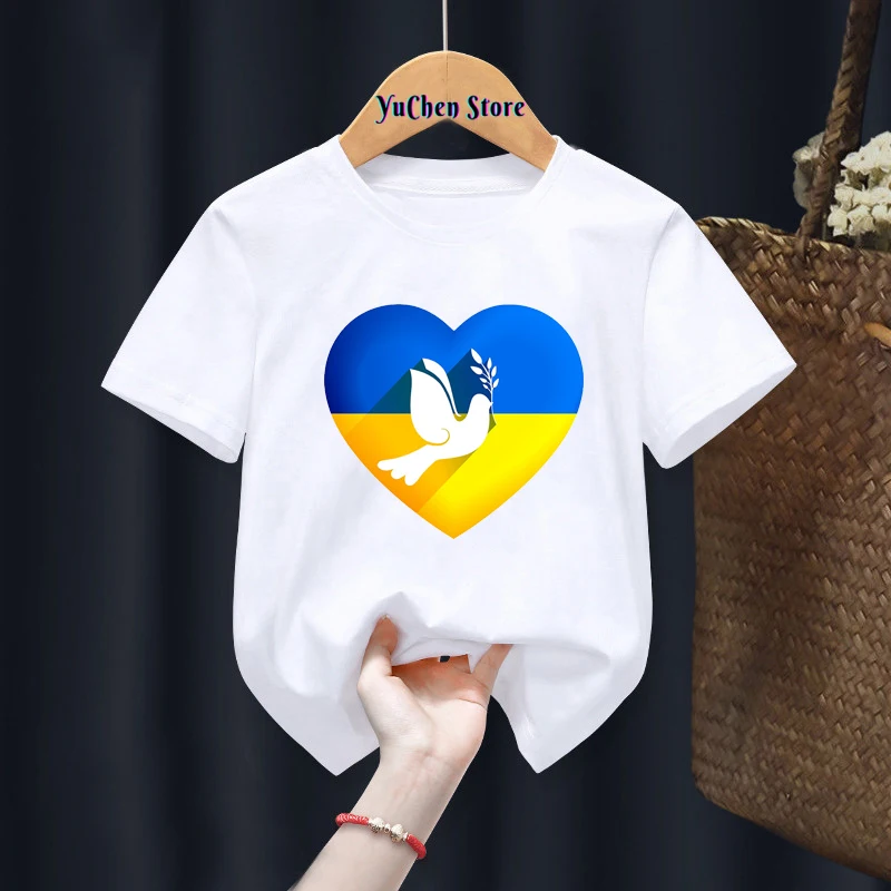 t-shirt for boys Cute Ukraine TShirt Ukrainian T-Shirt Harajuku Kids Tshirt Tee Little Boys Girls Unisex Top ShortSleeve T-Shirt