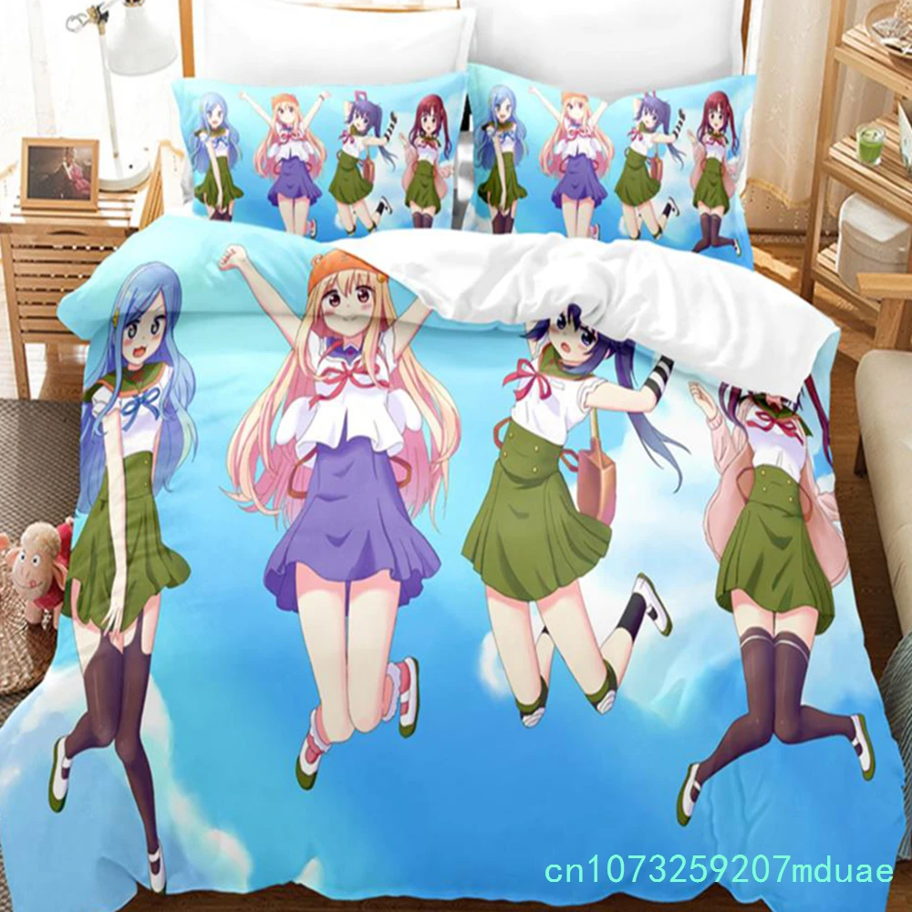 New Anime The Himouto! Umaru-chan Bedding Sets Duvet Cover Set With Pillowcase Twin Full Queen King Bedclothes