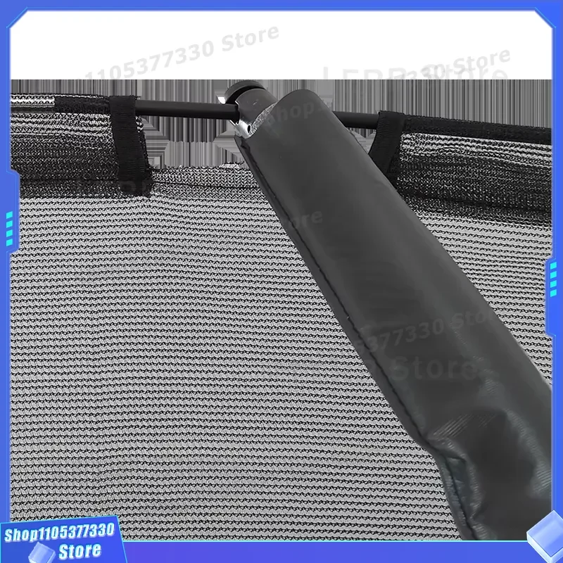 10x17ft Rectangular Outdoor Trampoline with Safety Enclosure Net Spring Model Jumping Mat for Backyard Garden Family Fun