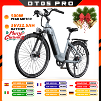ONESPORT OT05PRO EBIKE 27.5 INCH City ebike 36V 22.5AH Battery Step Stru ebike Women/Men Electric Bike 25km/h