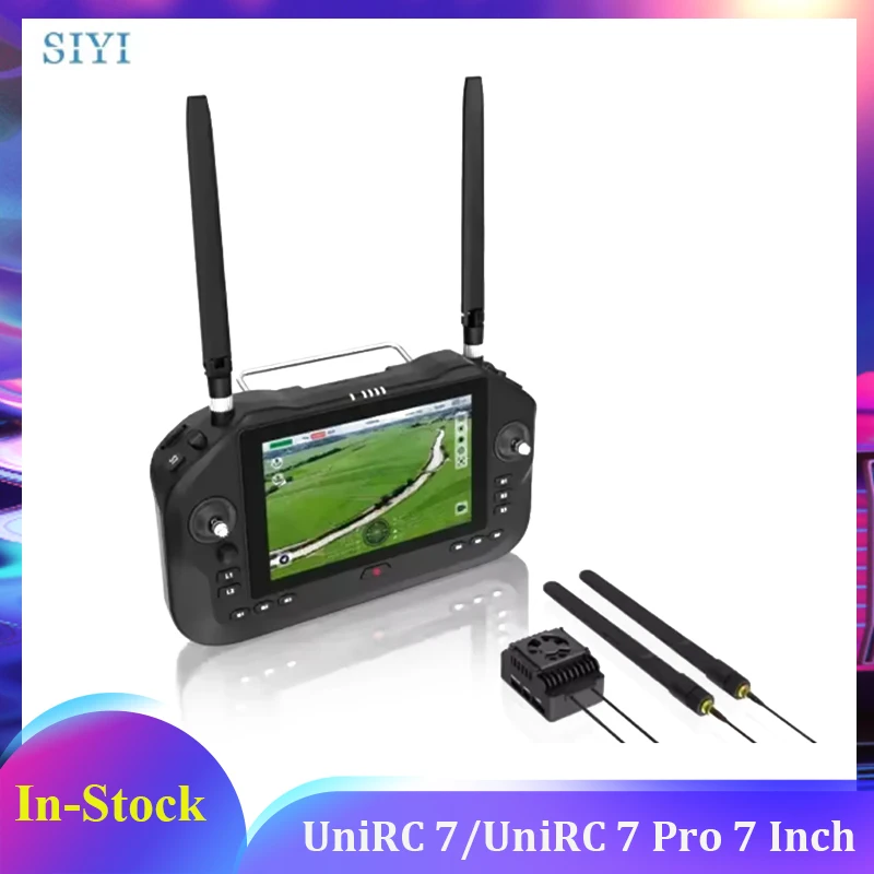 

SIYI UniRC 7/UniRC 7 Pro 7 Inch Dual Frequency Band 2.4 & 5 GHz Handheld Ground Station Smart Controller with 1080P