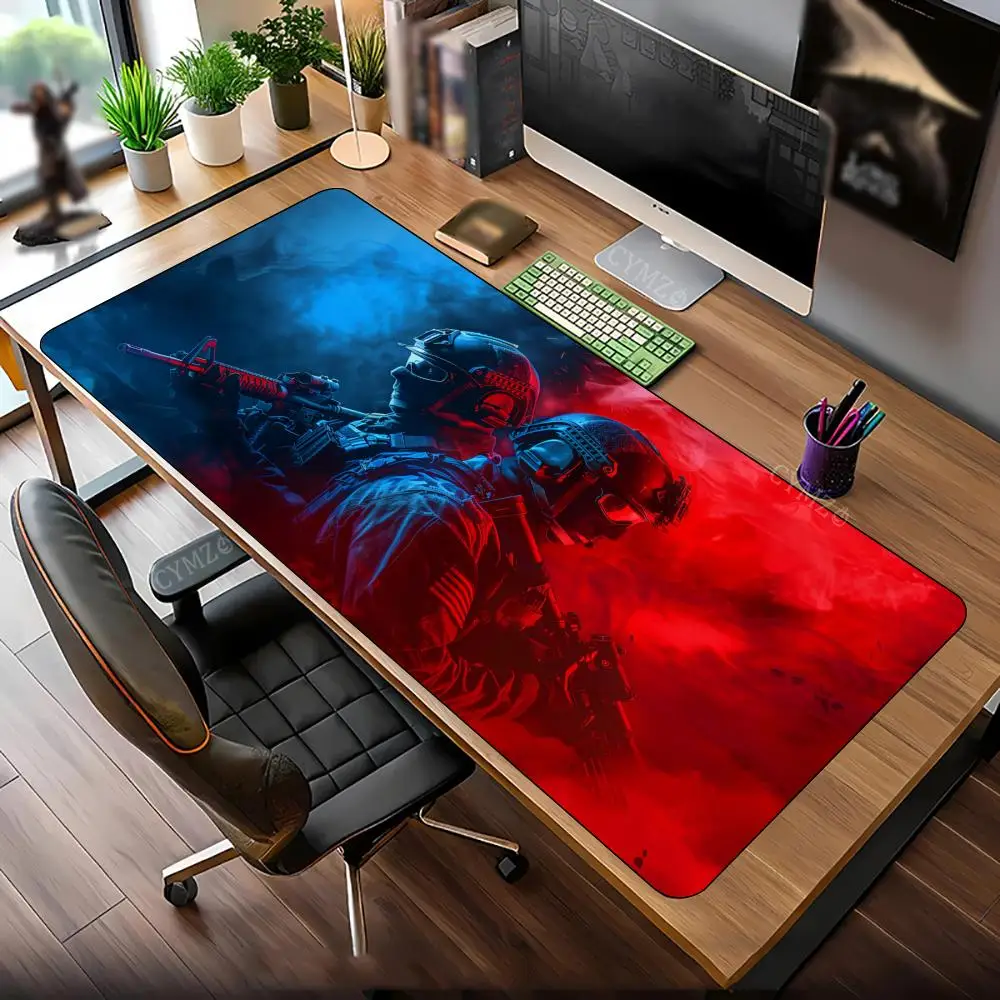 Cool Tactical Soldiers Large Gaming Mouse Pad Desk Mat Gaming Mats Anti-Slip Durable Offices Accessories Keyboard Mouse Mat Pad