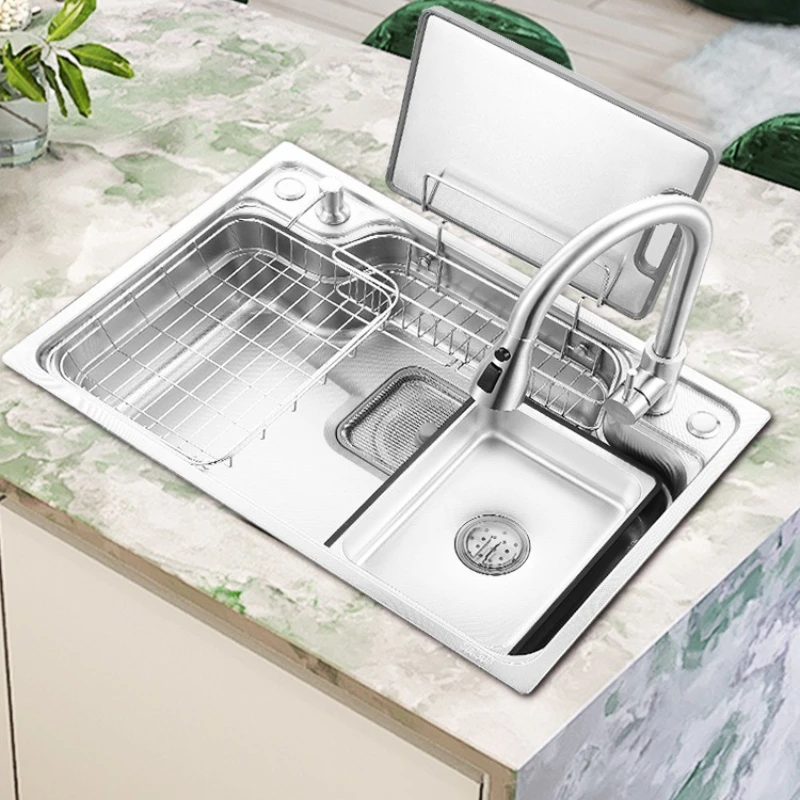 Multi-functional Kitchen Sinks Stainless Steel Hand-stretched Kitchen Sinks Product Home Improvement Fregaderos De Cocina ZY40SC