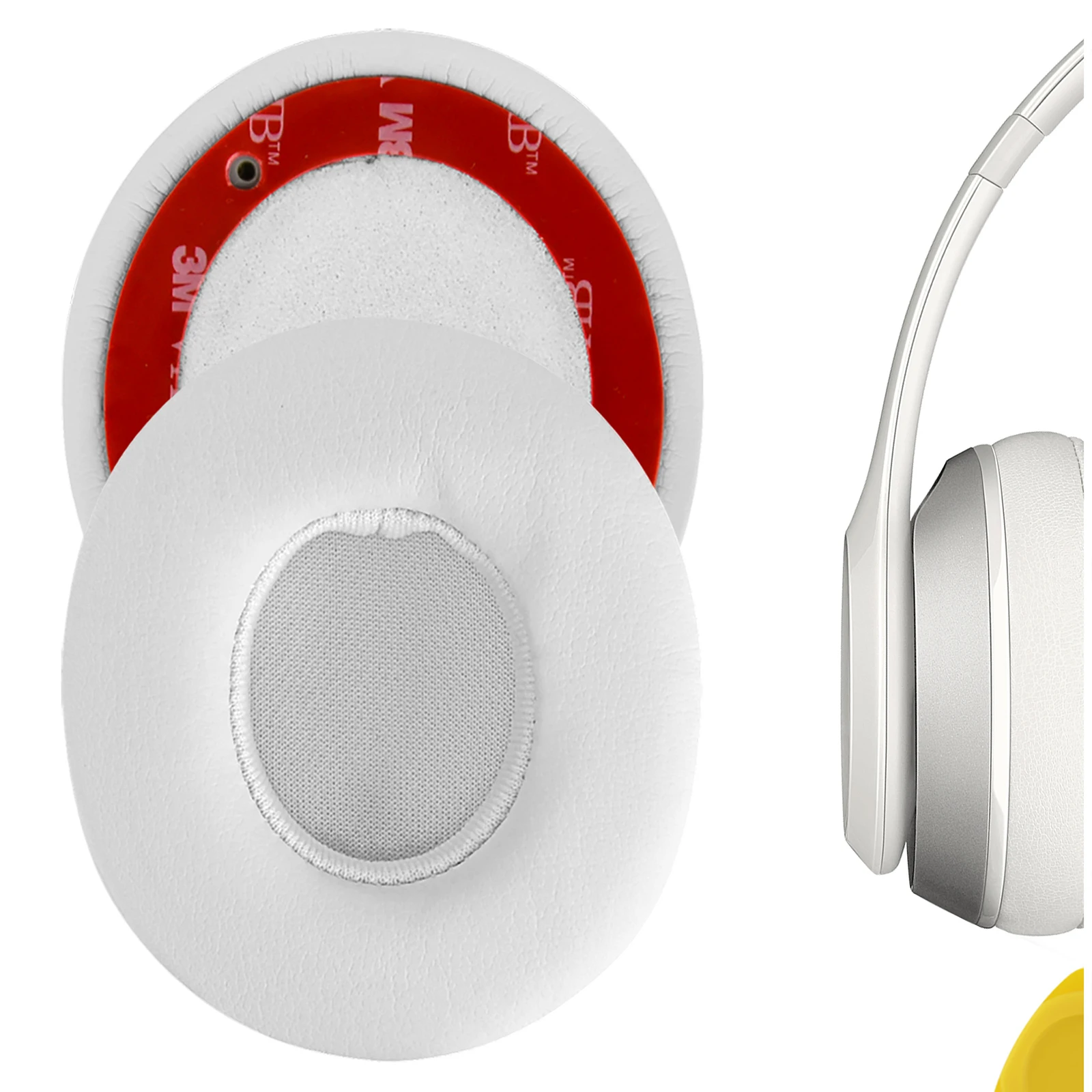 Geekria auricolari per Beats Solo 2 Wireless Solo2.0 Wireless (B0534) cuffie di ricambio cuscinetti per le orecchie in pelle proteica cuscino di copertura