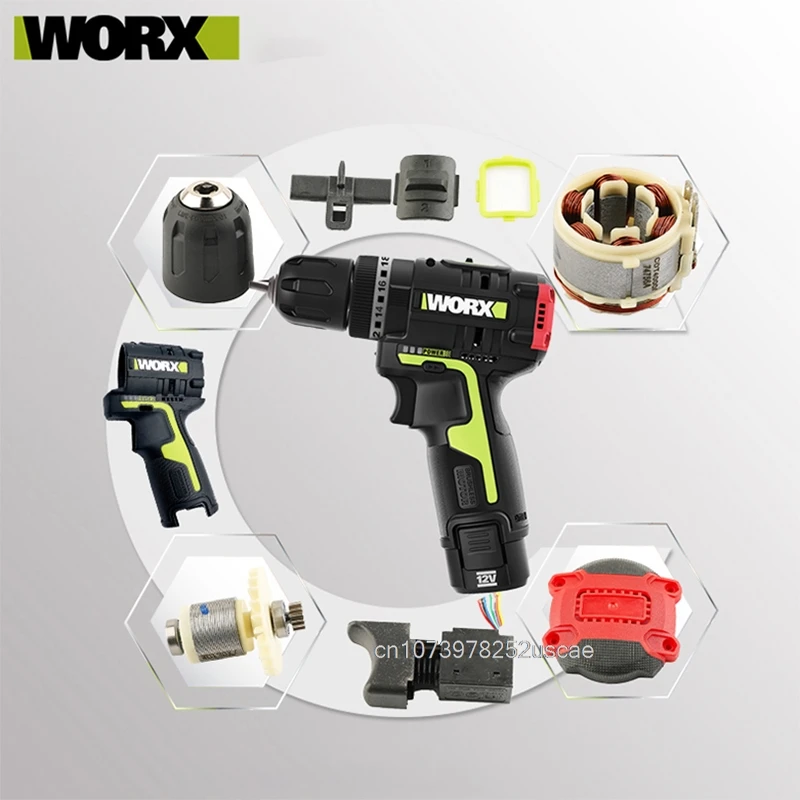 Orginal new Switch Driver motor reducer casing toothed wheel shell chuck parts for WORX WU131X Electric screwdriver