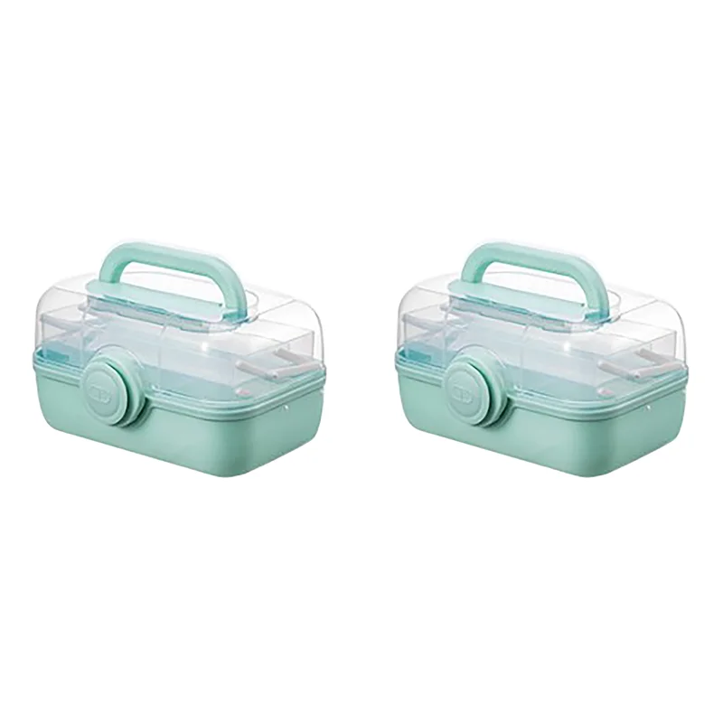 

A02M-2X Sewing Kit Box For Adults Beginners Sewing Kits Accessories Home Sewing Box Stitching Repair Kit Compartments Box S