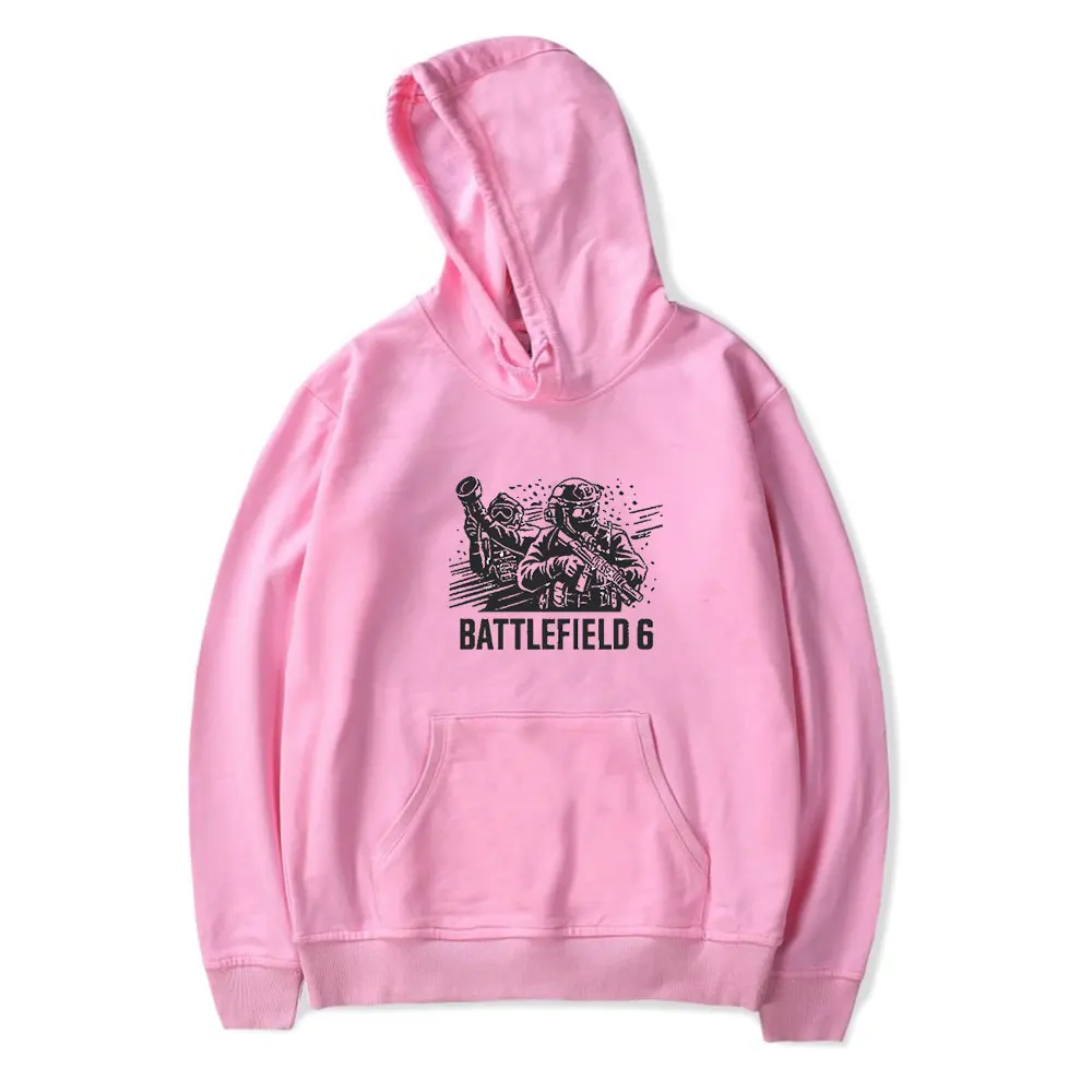 ساحة المعركة 6 هوديس 2025 خمر ميرش هوديي الرجال والنساء الهيب هوب الرياضة البلوز البلوز