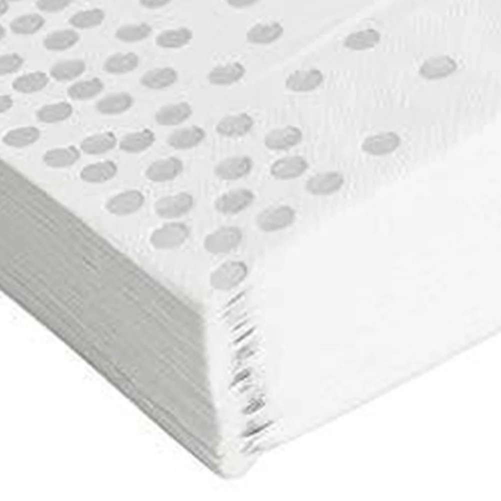 

20Pcs Dots Pattern Napkins Eco-Friendly Material Party Wedding Baby Shower Tissues Silver Disposable Tissue Dots Napkins